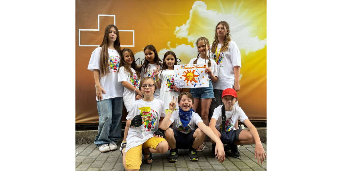 Kids at a VBS in Ukraine