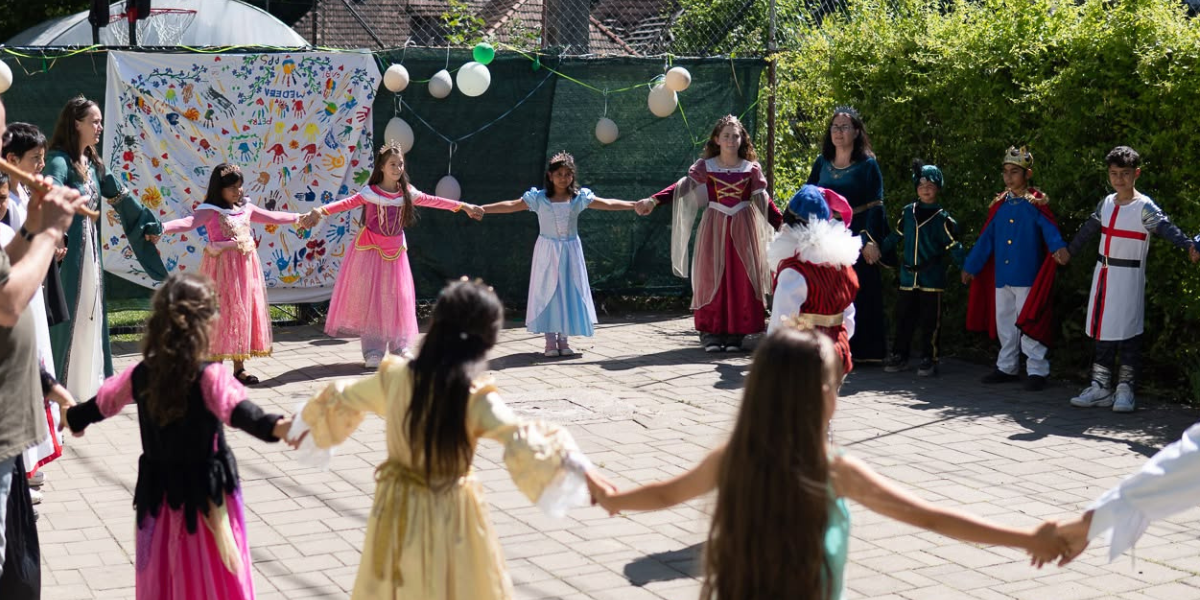 Children performing