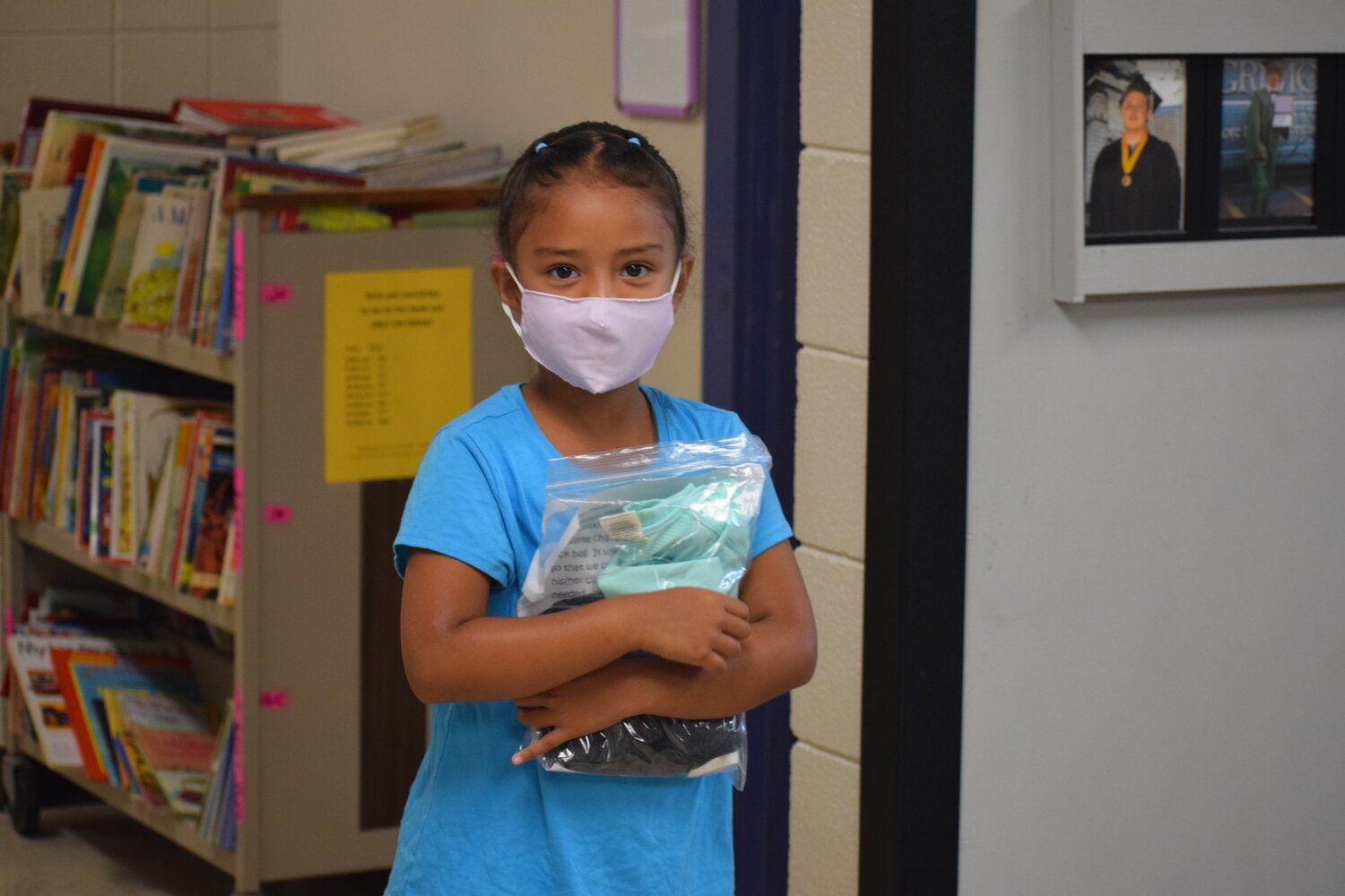 girl wearing mask