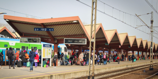 Train station poland