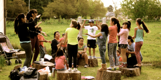 children and teens in Fatima, Argentina